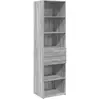 vidaXL Buffet haut sonoma gris 50x42,5x185 cm bois d'ingénierie