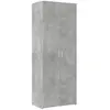 vidaXL Buffet haut gris béton 70x42,5x185 cm bois d'ingénierie