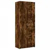 vidaXL Buffet haut chêne fumé 70x42,5x185 cm bois d'ingénierie