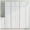 vidaXL Buffet haut blanc 70x42,5x185 cm bois d'ingénierie