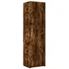 vidaXL Buffet haut chêne fumé 50x42,5x185 cm bois d'ingénierie