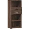 vidaXL Buffet haut chêne marron 50x42,5x124 cm bois d'ingénierie