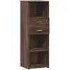 vidaXL Buffet haut chêne marron 40x42,5x124 cm bois d'ingénierie