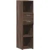 vidaXL Buffet haut chêne marron 30x42,5x124 cm bois d'ingénierie