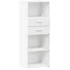 vidaXL Buffet haut blanc 45x42,5x124 cm bois d'ingénierie