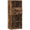vidaXL Buffet haut chêne fumé 50x42,5x124 cm bois d'ingénierie