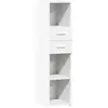 vidaXL Buffet haut blanc 30x42,5x124 cm bois d'ingénierie