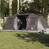 vidaXL Tente de camping tunnel 4 personnes marron imperméable