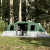 vidaXL Tente familiale tunnel 6 personnes vert imperméable
