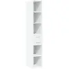 vidaXL Buffet haut blanc 30x42,5x185 cm bois d'ingénierie