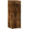 vidaXL Buffet chêne fumé 30x42,5x93 cm bois d'ingénierie