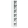 vidaXL Buffet haut blanc 30x41x185 cm bois d'ingénierie