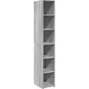 vidaXL Buffet haut sonoma gris 30x41x185 cm bois d'ingénierie