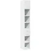 vidaXL Armoire de rangement mince blanc 30x42,5x225 cm