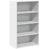vidaXL Buffet haut blanc 70x41x124 cm bois d'ingénierie