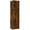 vidaXL Buffet haut chêne fumé 45x42,5x185 cm bois d'ingénierie