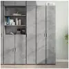 vidaXL Buffet haut gris béton 30x42,5x185 cm bois d'ingénierie