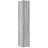 vidaXL Buffet haut sonoma gris 30x42,5x185 cm bois d'ingénierie