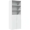 vidaXL Buffet haut blanc 70x42,5x185 cm bois d'ingénierie