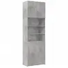 vidaXL Buffet haut gris béton 80x42,5x249 cm bois d'ingénierie