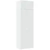 vidaXL Armoire de rangement blanc 70x42,5x225 cm bois d'ingénierie