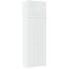vidaXL Buffet haut blanc 80x42,5x249 cm bois d'ingénierie