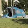 vidaXL Tente familiale tunnel 8 personnes bleu imperméable