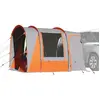 vidaXL Tente de voiture 4 personnes gris et orange imperméable