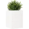 vidaXL Jardinière blanc 50x50x68,5 cm bois de pin massif