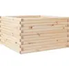 vidaXL Jardinière 80x80x46 cm bois de pin massif