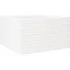 vidaXL Jardinière blanc 80x80x46 cm bois de pin massif
