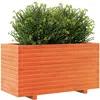 vidaXL Jardinière cire marron 90x40x49,5 cm bois de pin massif