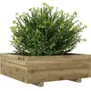 vidaXL Jardinière 70x70x26,5 cm bois de pin imprégné