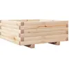 vidaXL Jardinière 60x60x26,5 cm bois de pin massif