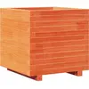vidaXL Jardinière cire marron 50x50x49,5 cm bois de pin massif