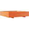 vidaXL Jardinière cire marron 110x110x26,5 cm bois de pin massif