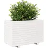 vidaXL Jardinière blanc 70x40x49,5 cm bois de pin massif