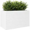 vidaXL Jardinière blanc 110x60x68,5 cm bois de pin massif