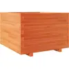 vidaXL Jardinière cire marron 70x70x49,5 cm bois de pin massif