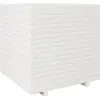 vidaXL Jardinière blanc 70x70x72,5 cm bois de pin massif