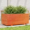 vidaXL Jardinière cire marron 110x60x49,5 cm bois de pin massif