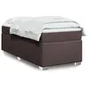 vidaXL Sommier à lattes de lit avec matelas Marron foncé 90x190 cm