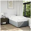 vidaXL Cadre de lit Gris clair 90x200 cm Tissu