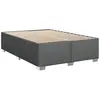 vidaXL Vidaxl Cadre De Lit Sans Matelas Gris Foncé 140x190 Cm Tissu