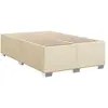 vidaXL Vidaxl Cadre De Lit Sans Matelas Crème 120x200 Cm Tissu