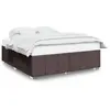 vidaXL Vidaxl Cadre De Lit Sans Matelas Marron Foncé 180x200 Cm Tissu
