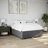 Cadre de lit sans matelas gris foncé 140x200 cm tissu Vidaxl Gris foncé