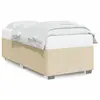 vidaXL Vidaxl Cadre De Lit Sans Matelas Crème 120x200 Cm Tissu