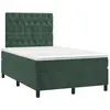 vidaXL Sommier à lattes de lit avec matelas vert foncé 120x190 cm