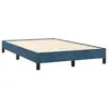vidaXL Cadre de lit bleu foncé 120x190 cm velours